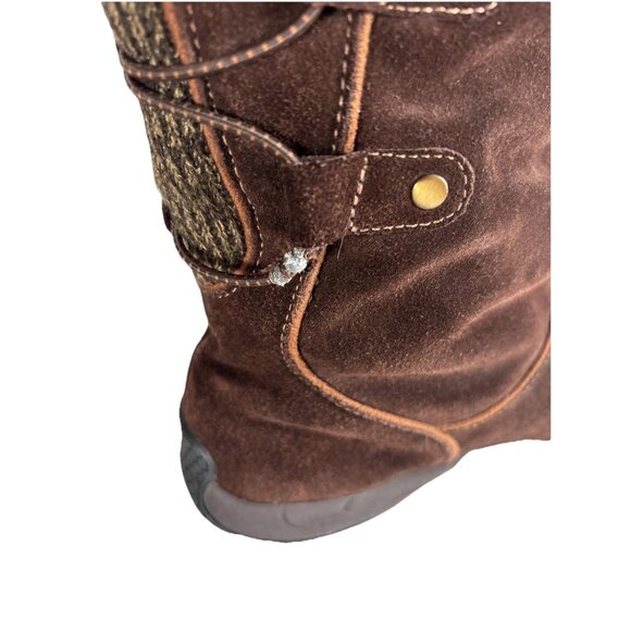 Sierrawest Brown Suede Mid-Calf Winter Boots Women’s 8.5M Leather Lined Warm - Picture 11 of 14